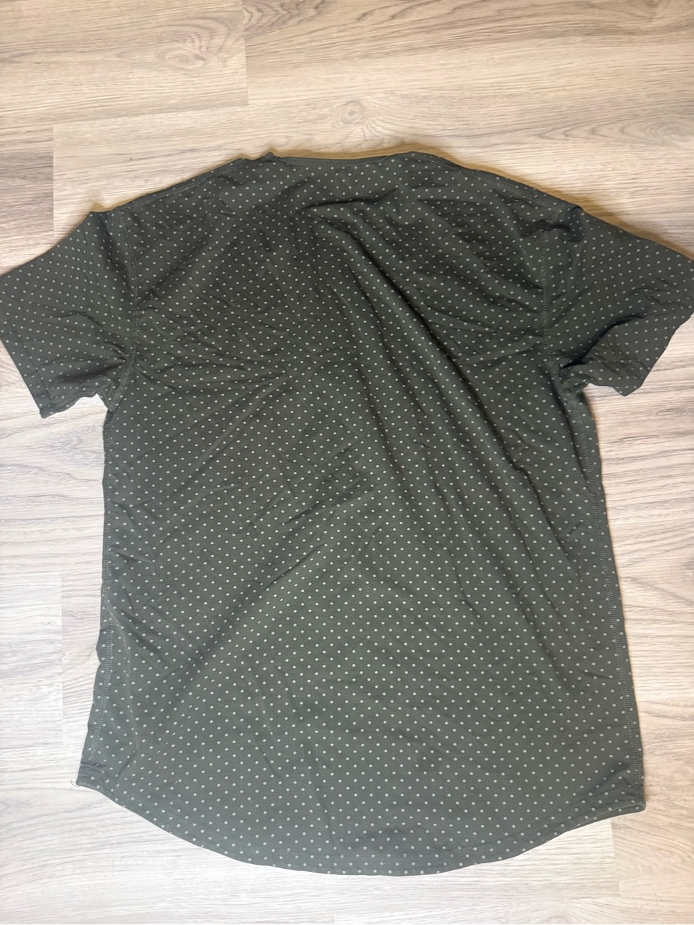 BYLT Basics Olive Green Short Sleeve Tee with Tiny Dot Print
